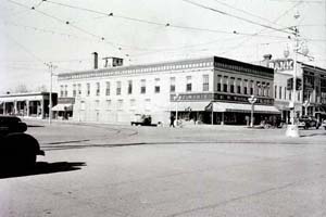 Woolworths, corner of College and Mountain