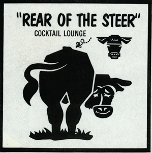 Cocktail napkin illustrated by Brown