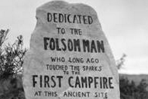 Marker at the Lindenmeier Site, circa 1936