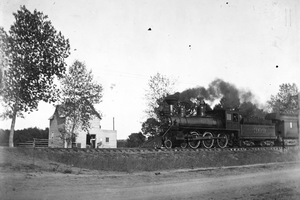 Colorado & Southern train westbound on Riverside Avenue