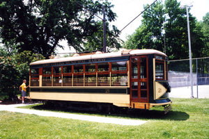 Restored Car 21 at City Park, 1990s