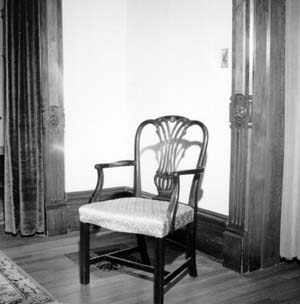 Chair in northeast corner