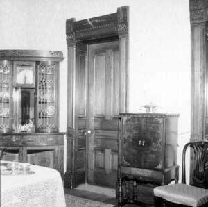 West wall with radio