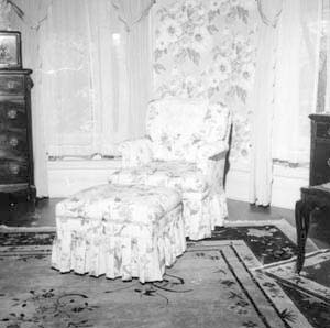 Chair on east wall